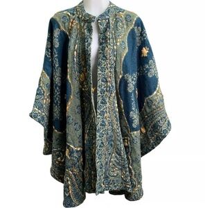Wool Woven Tapestry Cape